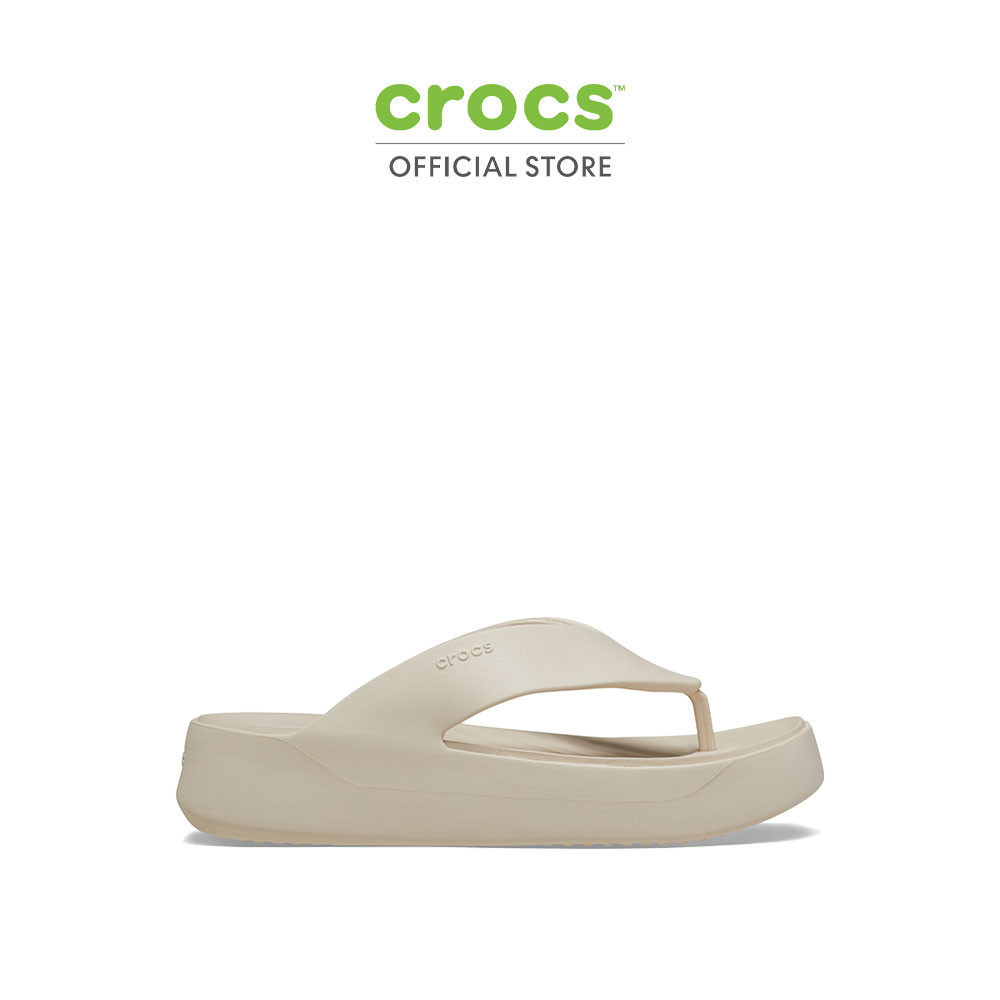 CROCS รองเท้าแตะผู้หญิง GETAWAY PLATFORM FLIP รุ่น 209410160 - STUCCO