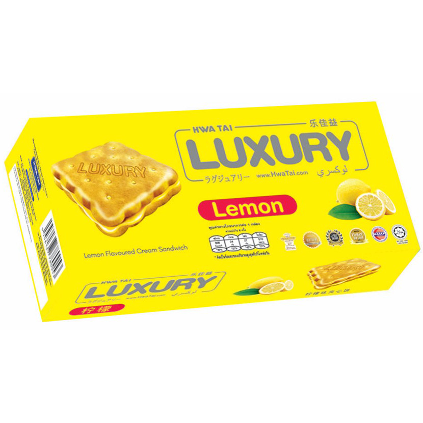 Hwa Tai Hwa Tai Luxury Lemon Cream Sandwich Biscuits 120G