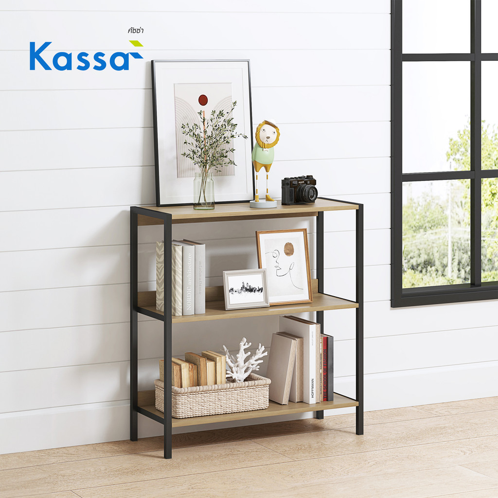 KASSA ชั้นวางของอเนกประสงค์ 3 ชั้น รุ่น BQ092-1476 ขนาด 76.2 x 30 x 81 ซม. สีธรรมชาติ - รูปที่ 5