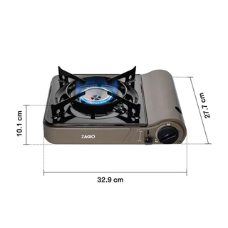 ZAGIO เตาแก๊สปิกนิก รุ่น ZG-1557 สีน้ำตาล