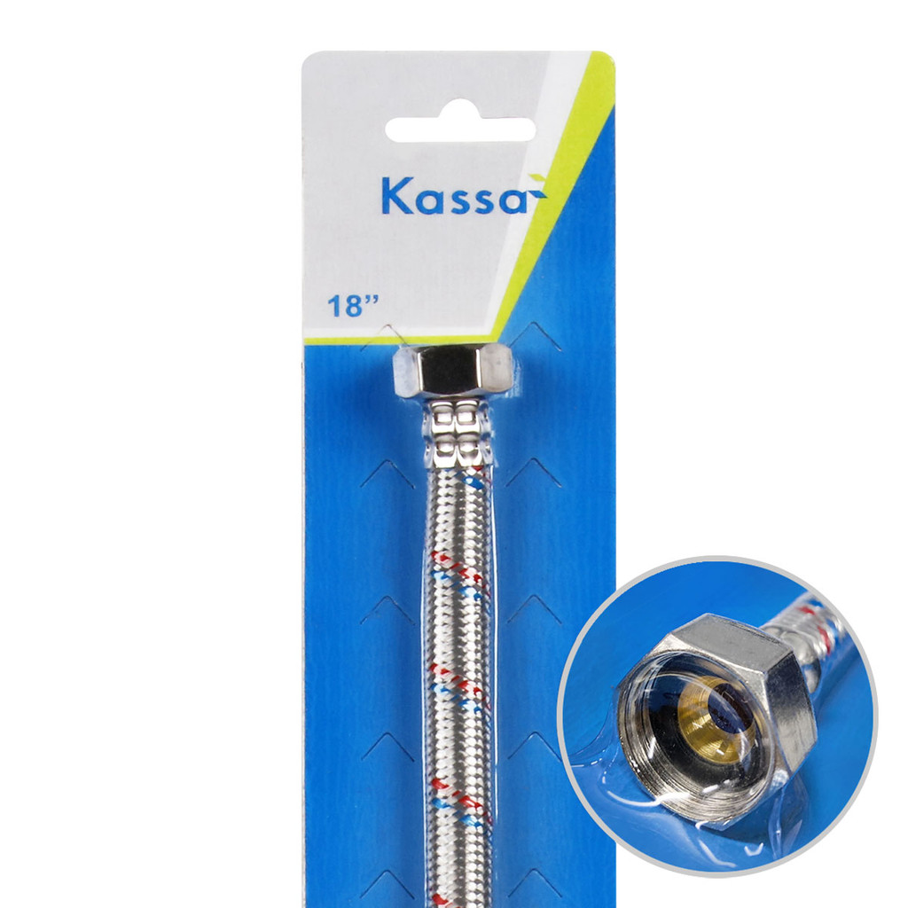สายน้ำดีสเตนเลส ยาว 18 นิ้ว KASSA รุ่น KS-3630
