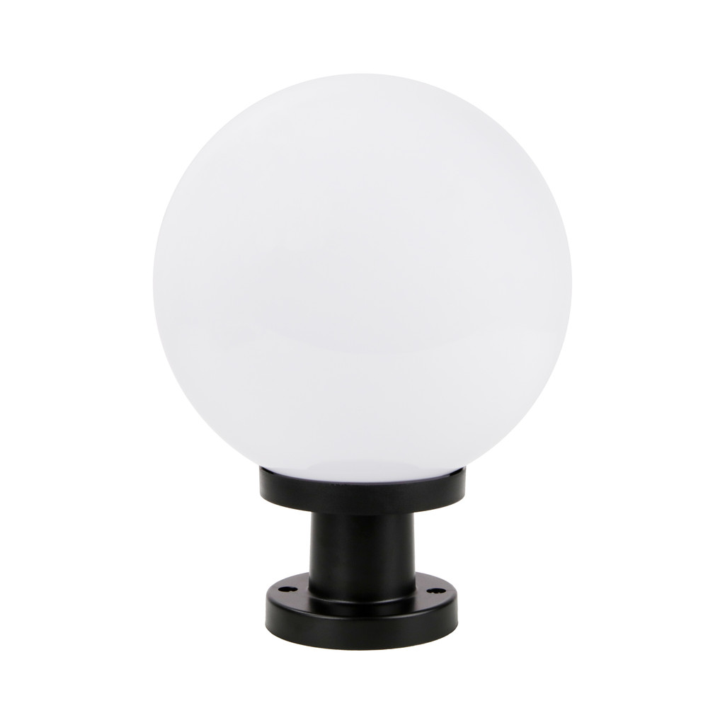 โคมไฟหัวเสาภายนอก 1xE27 LUZINO รุ่น JEWEL P10(WH) ขนาด 25 x 25 x 34 ซม. สีขาว