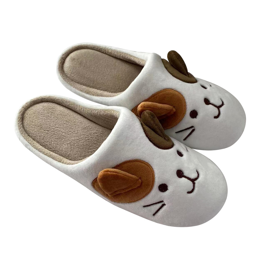 SANDI รองเท้าใส่ในบ้าน Mew Super Soft รุ่น NP210213 สีขาว - น้ำตาล