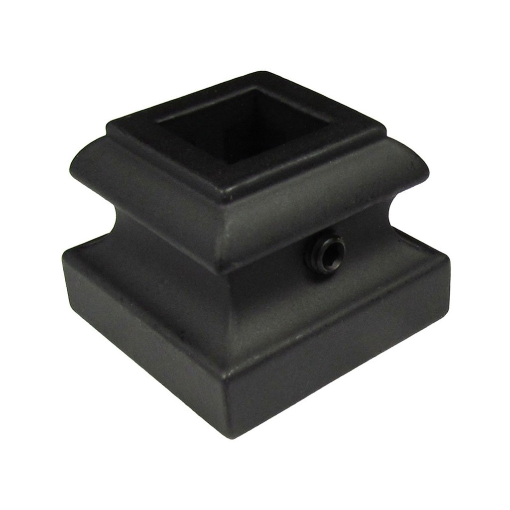 KASSA ฐานครอบลูกกรง รุ่น MYY-17T015 ขนาด 3.4 x 3.4 x 2.5 ซม. สีซาตินแบล็ก