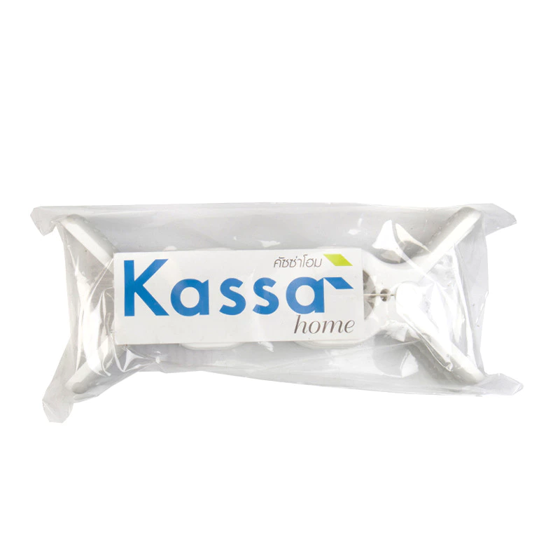 กิ๊บหนีบผ้า พลาสติก KASSA HOME (แพ็ค 6 ชิ้น) สีเทา