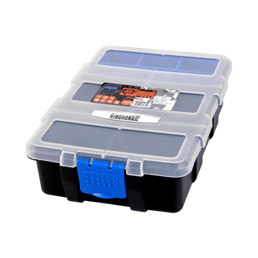 GIANT KINGKONG PRO กล่องใส่อะไหล่พลาสติก รุ่น KKP90234 ขนาด 8.5 นิ้ว สีน้ำเงิน - ดำ