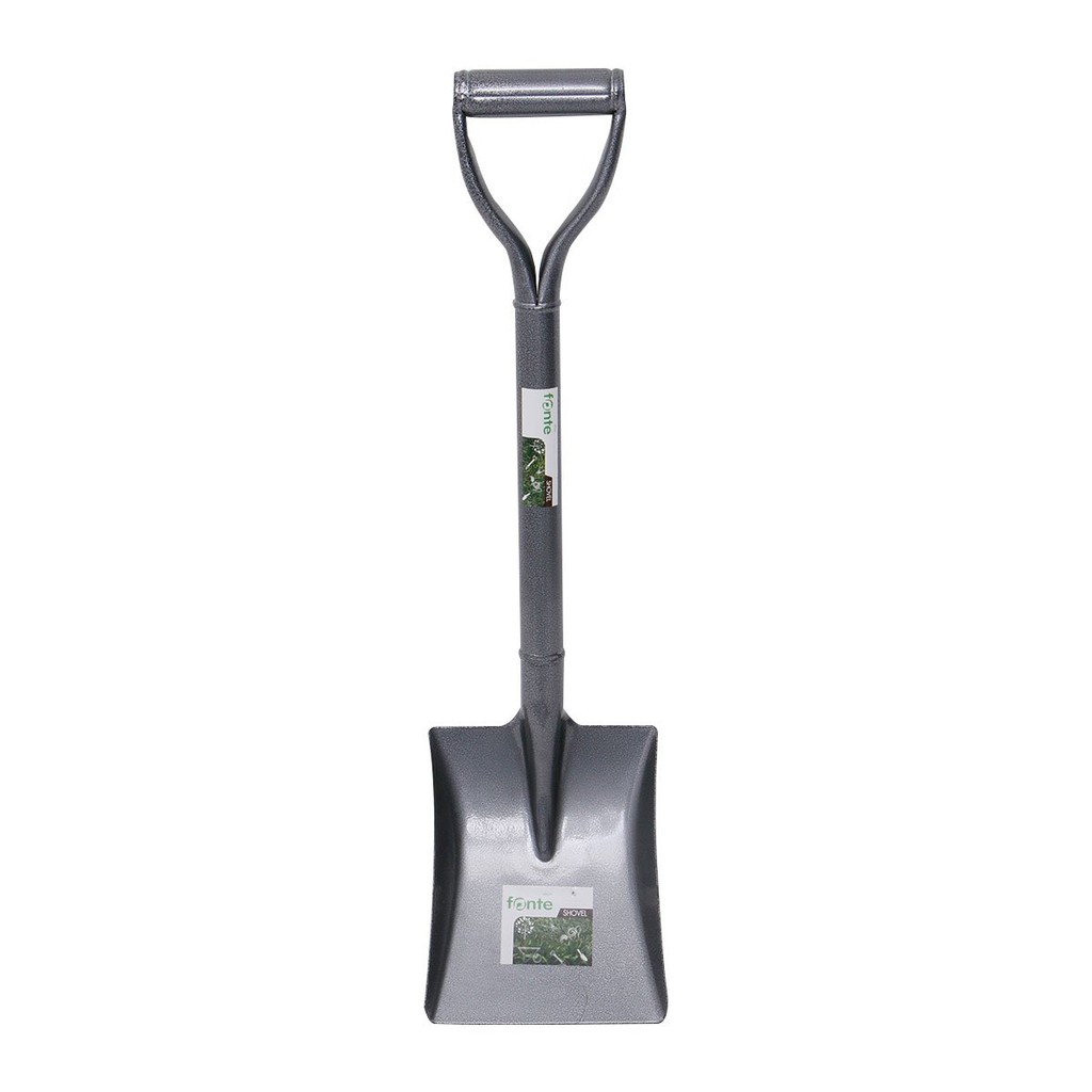 FONTE พลั่วด้ามเหล็กปลายตัด ROCCO รุ่น S7259 สีดำ