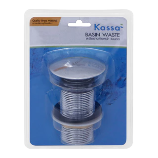 KASSA สะดืออ่างล้างหน้า แบบกด รุ่น KS-EB1006 โครเมียม