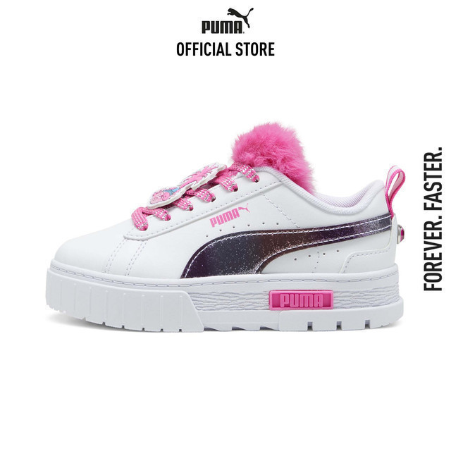 PUMA KIDS - รองเท้าผ้าใบเด็ก PUMA x TROLLS Mayze สีขาว 39652701