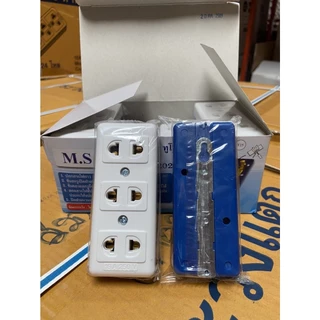 ปลั๊กลอย 3ที่ มน (ทูโทน) T25 MATSU (ราคา/1โหล)(4-UO-MA106)