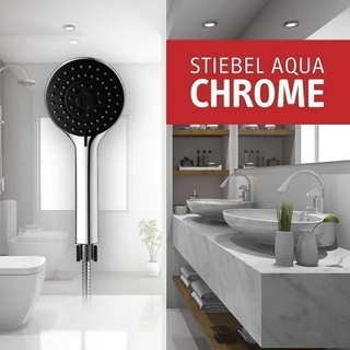 STIEBEL ELTRON ชุดหัวฝักบัว STIEBEL AQUA ปรับได้ 5 ระดับ เหมาะกับห้องน้ำทุกดีไซน์
