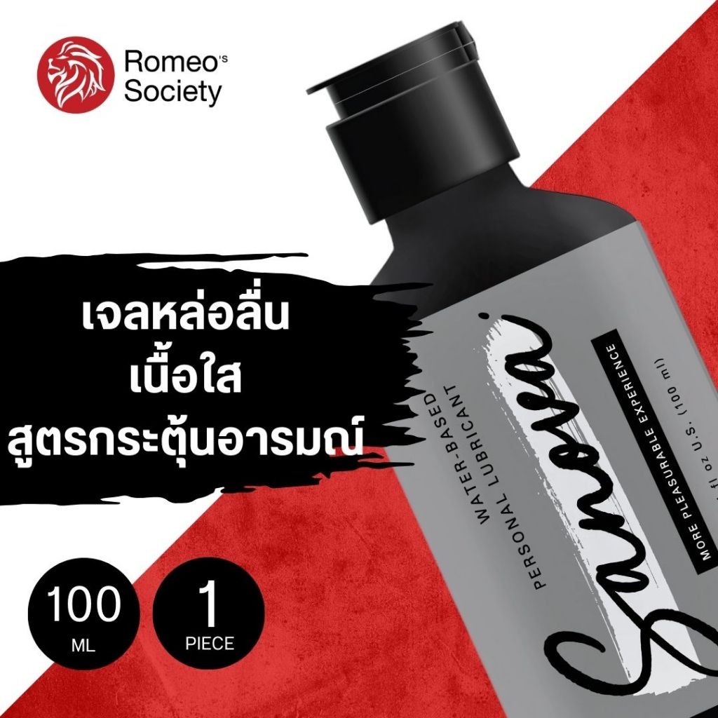 [1ขวด] เจลหล่อลื่นสูตรน้ำ เพิ่มความรู้สึกทางอารมณ์ เจลผู้หญิง ผู้ชาย Sanova Intense Orgasmic 100 ml