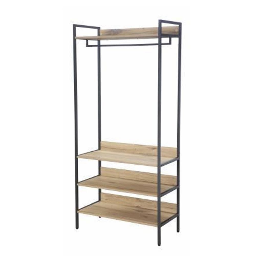 HomePro ตู้เสื้อผ้าบานโล่ง  PORTER 84 ซม. สี NATURAL แบรนด์ FURDINI