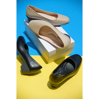 รองเท้าเเฟชั่นผู้หญิงเเบบคัชชูเเฟชั่นส้นปานกลาง No. 688-64 NE&NA Collection Shoes