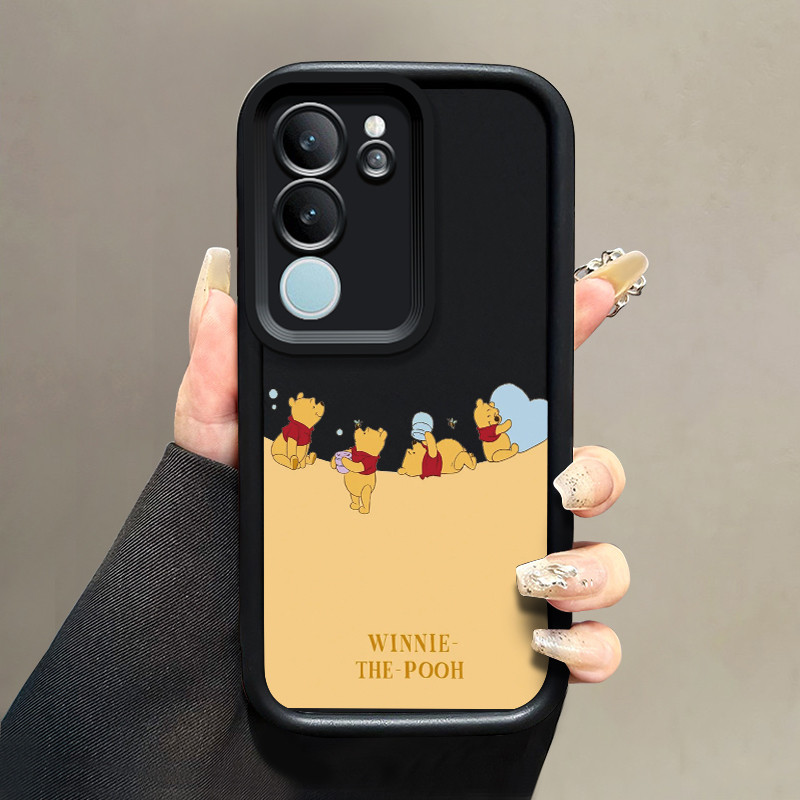 เคสสำหรับ VIVO V29 Pro V27 Pro 5G V25 V25e S16 S17 Pro S17T 5G X80 Lite เคสโทรศัพท์หมีน้อย