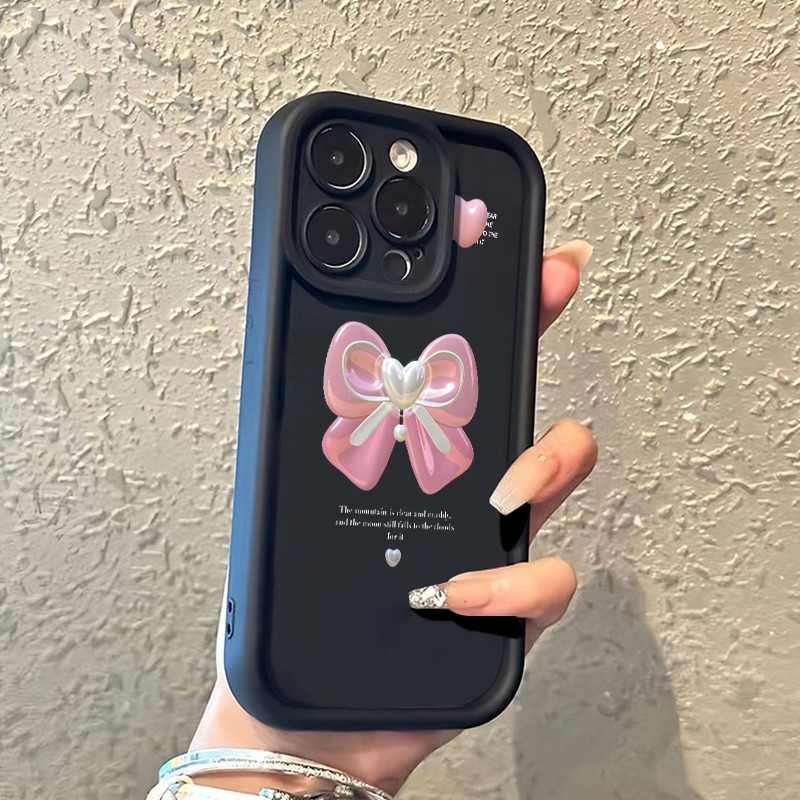 เคสสำหรับ Infinix Hot 11 Play Hot 10 Play Hot 9 Play เคสโบว์สีชมพูเคสโทรศัพท์