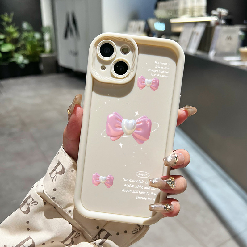 เคสสำหรับ Infinix Hot 11 Play Hot 10 Play Hot 9 Play เคสโบว์สีชมพูเคสโทรศัพท์