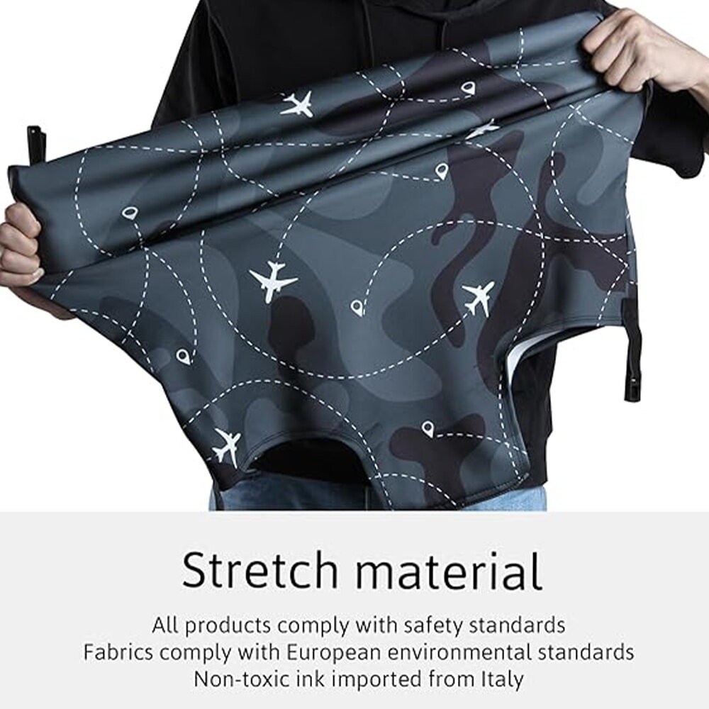 ชุดป้องกันกระเป๋าเดินทางสวมผ้ายืดหยุ่นชุดซามูไรเก็บฝุ่นกระเป๋าเดินทางที่ทนทานครอบคลุม 18-32 นิ้ว - รูปที่ 2