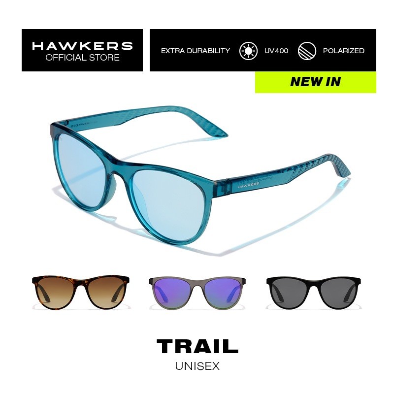 HAWKERS TRAIL แว่นกันแดด สปอร์ต Polarized UV400 Unisex [ของแท้]