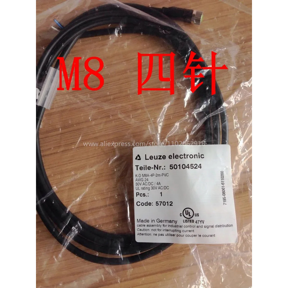 <0>1PCS LEUZE ใหม่ของแท้ KD U-M12-5A-V1-020 M12 / KD U-M8-4A-V1-020 M8
