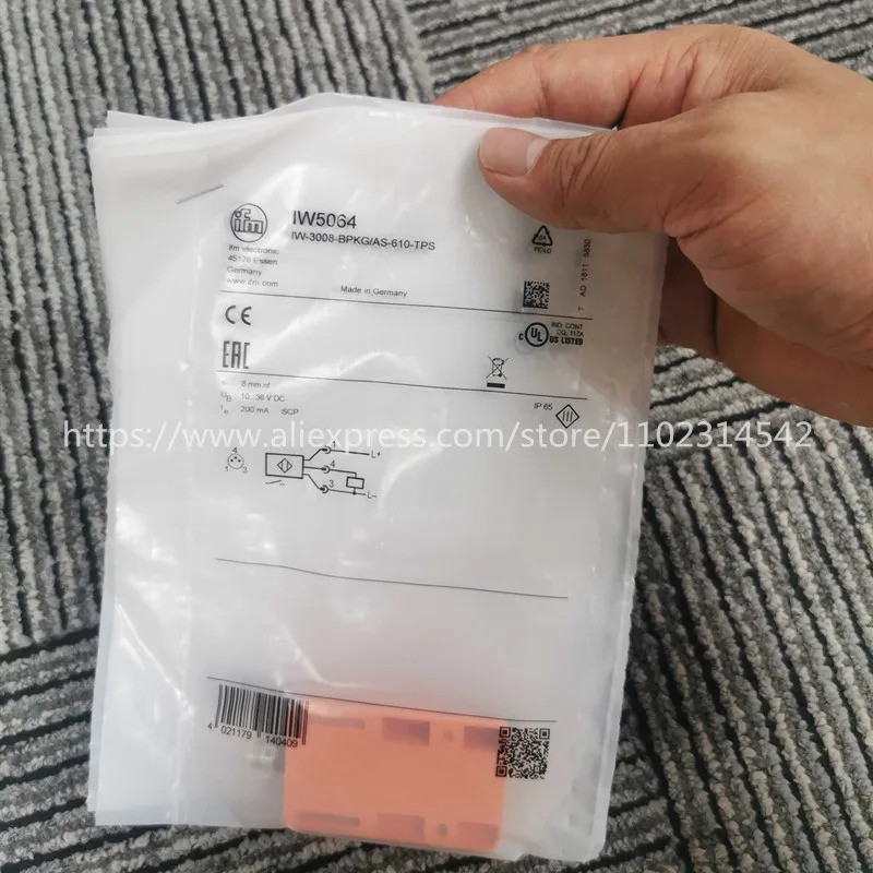 ✦1PCS ใหม่ของแท้ IFM Inductive Sensor IW5064 IW-3008-BPKG/AS-610-TPS