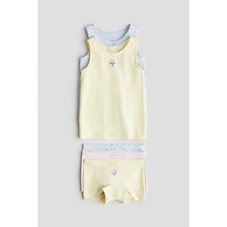 H&M(เอชแอนด์เอ็ม) เซ็ตผ้าคอตตอน 5 ชิ้น Girls 5-piece cotton …