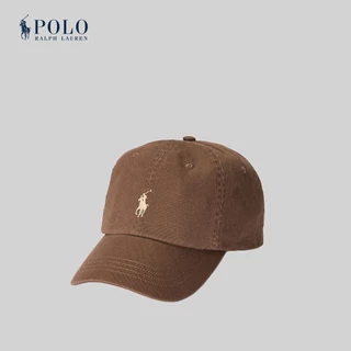 Polo Ralph Lauren หมวกผู้ชาย Cotton Chino Ball Cap รุ่น MAPOHGS0J420610 สีน้ำตาล