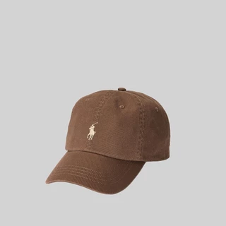 Polo Ralph Lauren หมวกผู้ชาย Cotton Chino Ball Cap รุ่น MAPOHGS0J420610 สีน้ำตาล