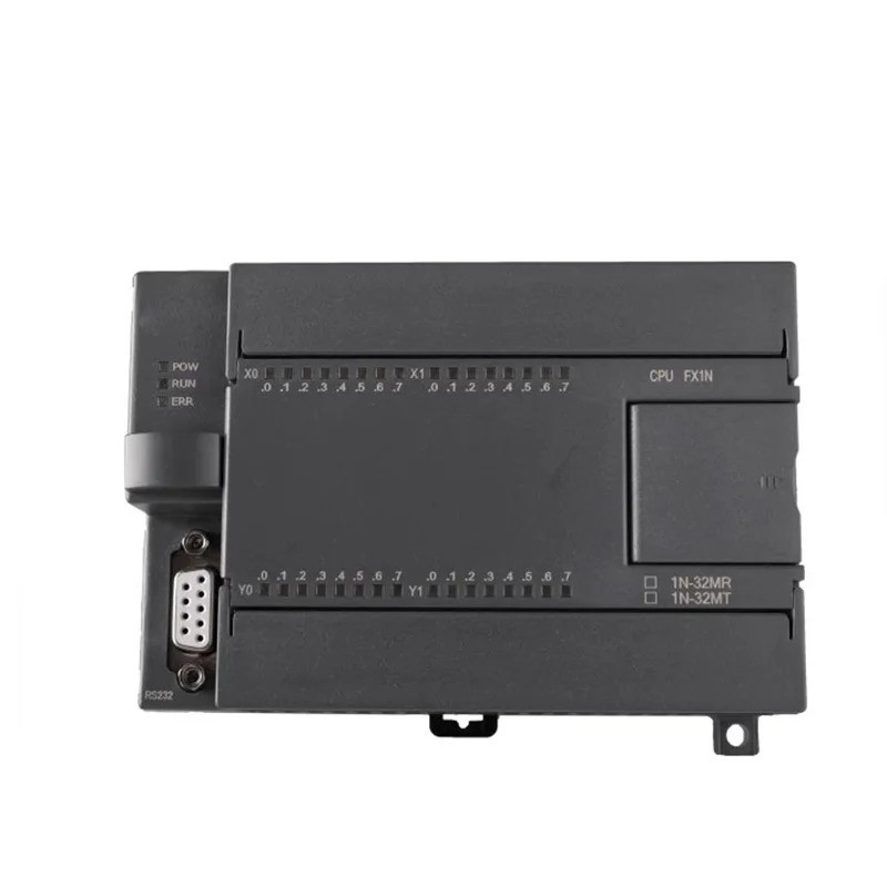 PLC คณะกรรมการควบคุมอุตสาหกรรม DC24V FX1N 32MR DC24V 6วัตต์16อินพุต16เอาท์พุทอัตราบอด9600สนับสนุน HM