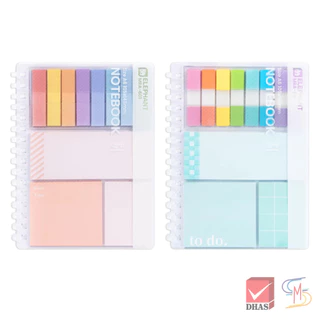 Elephant ตราช้าง สมุดโน๊ต สมุดสันห่วงพลาสติก Mellow Ring A6 80G 30S MRA-601 (คละสี) จำนวน 1 เล่ม