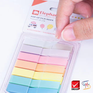 Elephant ตราช้าง สติ๊กโก้โน๊ต ฟิล์มอินเด็กซ์ 8X45 มม. จำนวน 140 แผ่น