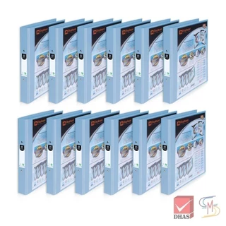 Elephant ตราช้าง แฟ้ม แฟ้มห่วง 2 ห่วง แฟ้มโชว์เอกสาร รุ่น 221VB A4 สีพาสเทล จำนวน 12 แฟ้ม