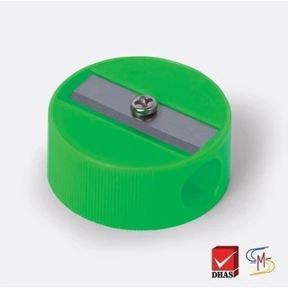 Elfen กบเหลา กบเหลาดินสอ EF-S2 กลม คละสี 48 ชิ้น (1 กระปุก)