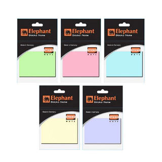 Elephant ตราช้าง กระดาษโน้ต กระดาษโน้ตกาวในตัว สีพาสเทล 2X3 นิ้ว จำนวน 1 แพ็ค