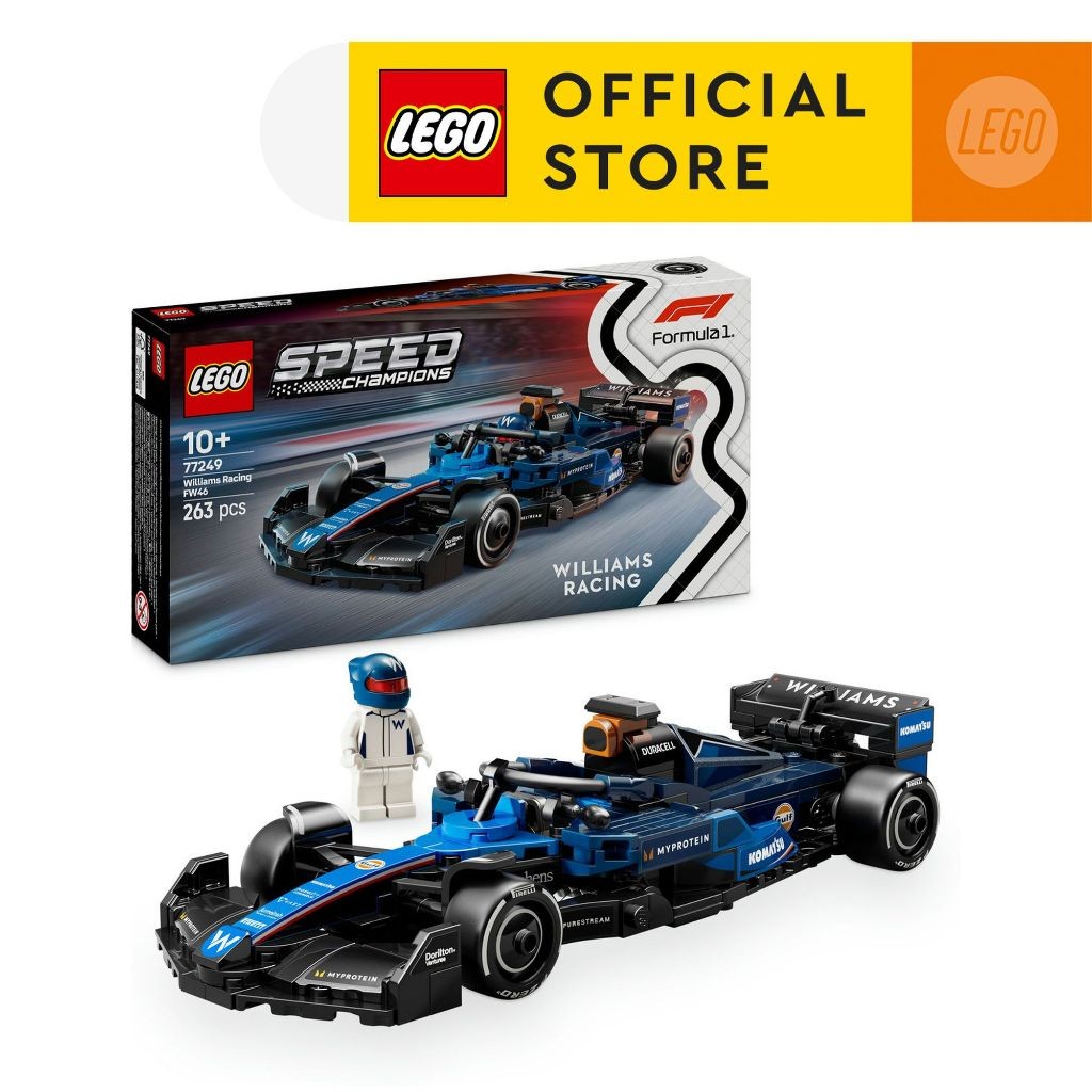 LEGO Speed Champions 77249 Williams Racing FW46 F1 Race Car (263 Pieces)