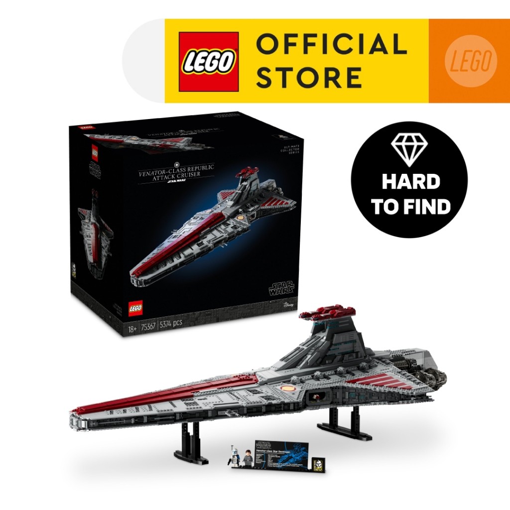 LEGO Star Wars 75367 Venator-Class Republic Attack Cruiser (5,374 Pieces)