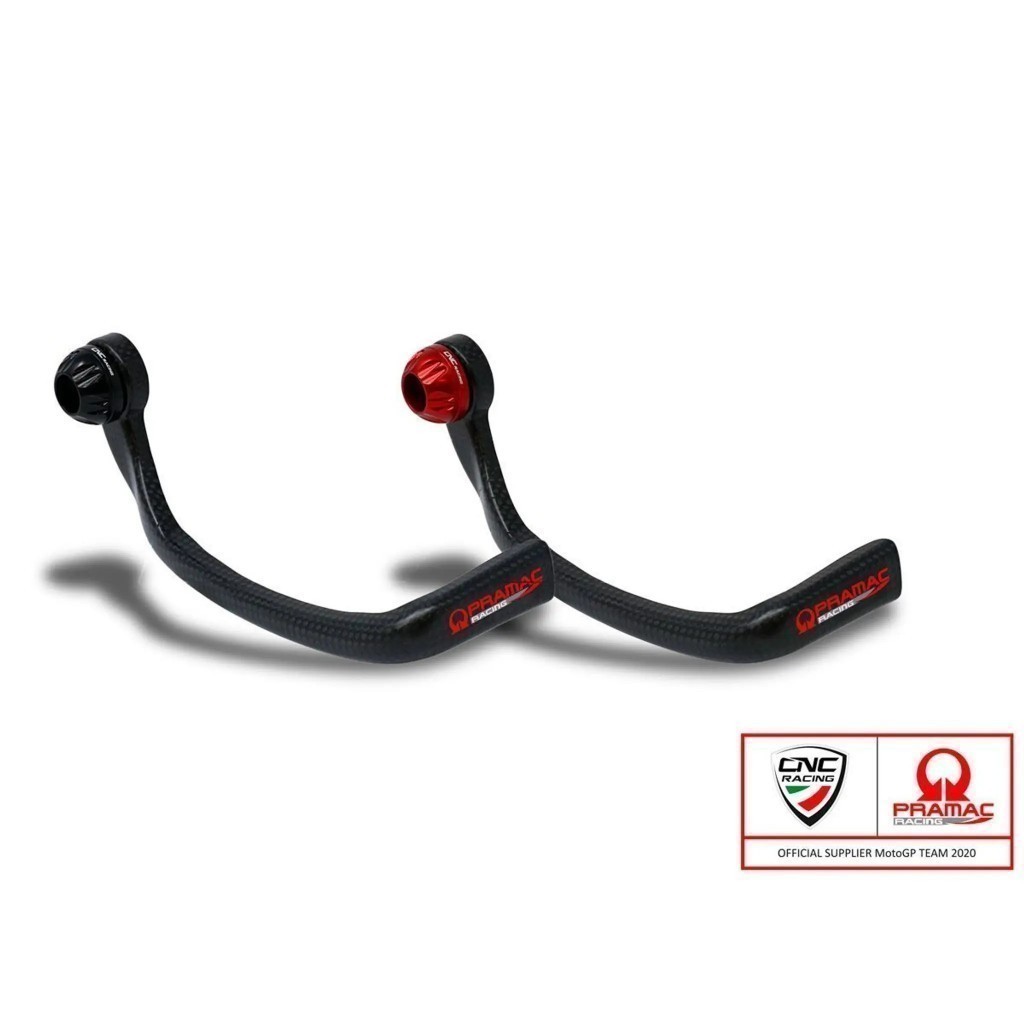 CNC RACING การ์ดก้านเบรก CARBON CNC PRAMAC GLOSSY สีแดง