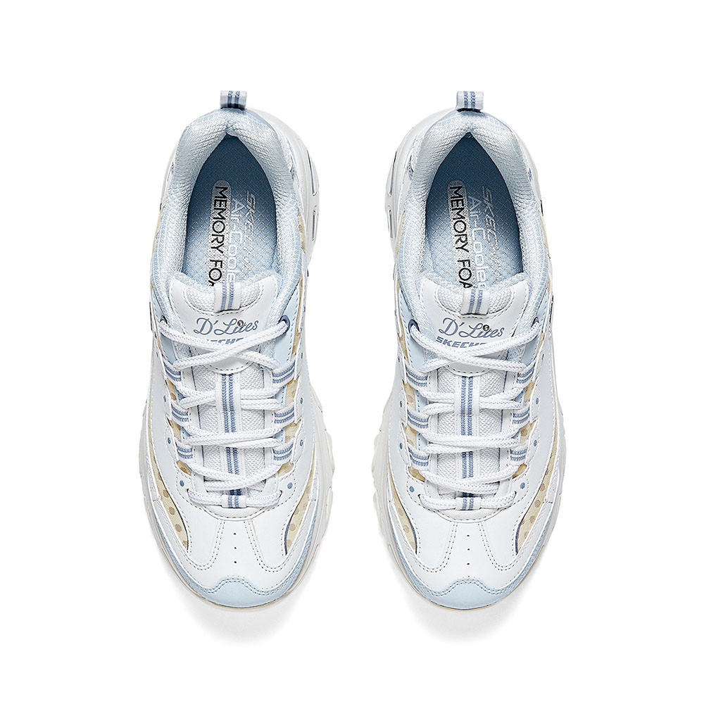 Skechers สเก็ตเชอร์ส รองเท้าผู้หญิง Women Online Exclusive D'lites Sport Shoes - 150547-WLB - Air-Cooled Memory Foam