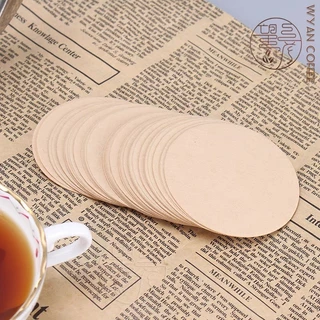 กระดาษกรองกาแฟวงกลม 100แผ่น แผ่นกรอง สำหรับ หม้อต้มกาแฟ Moka Pot Paper Filter โมก้าพอท กรองกาก