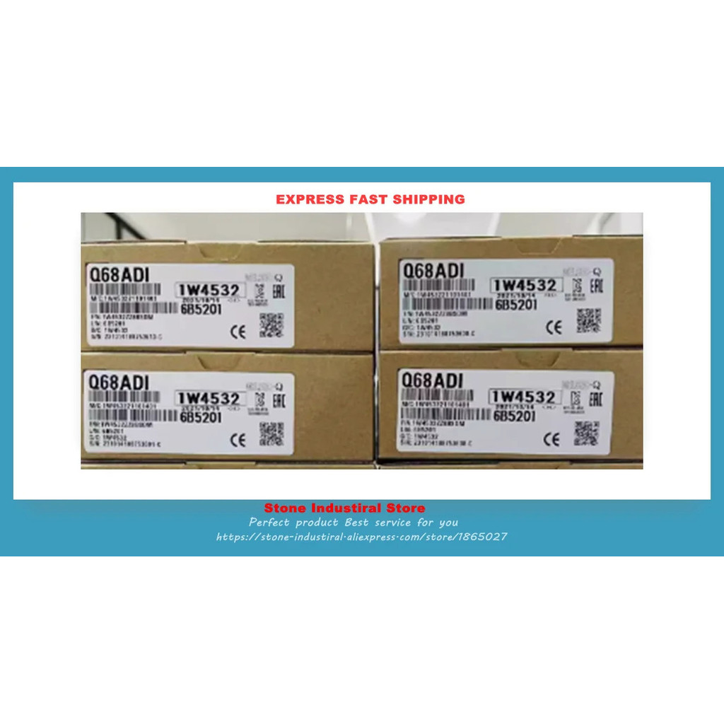 โมดูลอินพุตอนาล็อก PLC Q68ADI ใหม่ในกล่อง