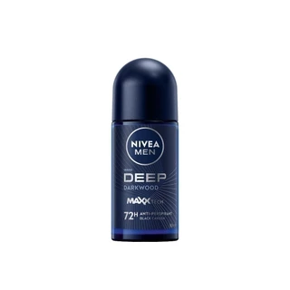 นีเวีย เมน ดีพ ดาร์กวูด โรลออน 50 มล. NIVEA โรลออนผู้ชาย roll on