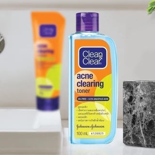 คลีน แอนด์ เคลียร์ เจลล้างหน้า แอคเน่ เคลียรื่ง คลีนเซอร์ + โทนเนอร์ Clean & Clear Acne Clearing Cleanser + Toner