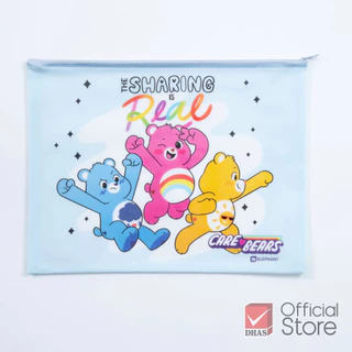Elephant แฟ้มซิป กระเป๋าซิปพลาสติก A4 แคร์แบร์ (คละลาย) จำนวน 1 ชิ้น