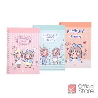 Elephant สมุด สมุดโน๊ต สมุดริมลวด A5 70G 50S WT005 ซิบบิล (คละสี) จำนวน 1 เล่ม