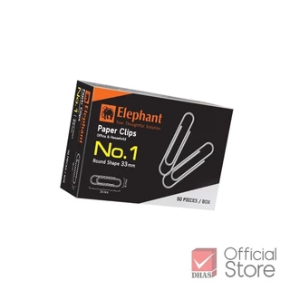 Elephant ลวดเสียบกระดาษ No.1 จำนวน 50 ชิ้น/กล่อง