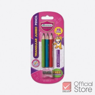 Master Art ดินสอ ดินสอฝึกลายมือ HB แท่งสั้น ขนาดจัมโบ้ จำนวน…