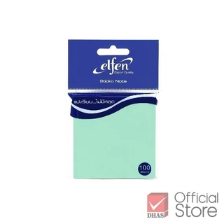 Elfen กระดาษโน๊ต กระดาษโน๊ตกาวในตัว สีพาสเทล 100 แผ่น 3x3 นิ้ว จำนวน 1 ชิ้น