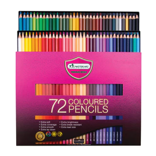 Master Art สีไม้ 72 สี รุ่นใหม่ (แท่งยาว) ระบายนุ่ม - 1 กล่อง
