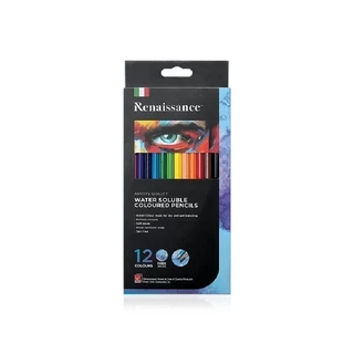 Renaissance สีไม้ สีไม้ระบายน้ำ 12 สี จำนวน 1 กล่อง