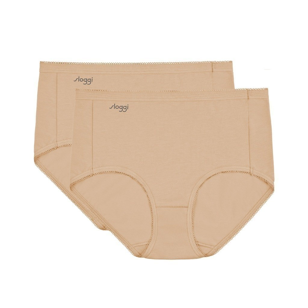 sloggi กางเกงในเนื้อผ้าคอตตอนรูปแบบแม็กซี่ จำนวน 2 ชิ้นใน1แพ็ค รุ่น  sloggi Comfort care Maxi2  2P R